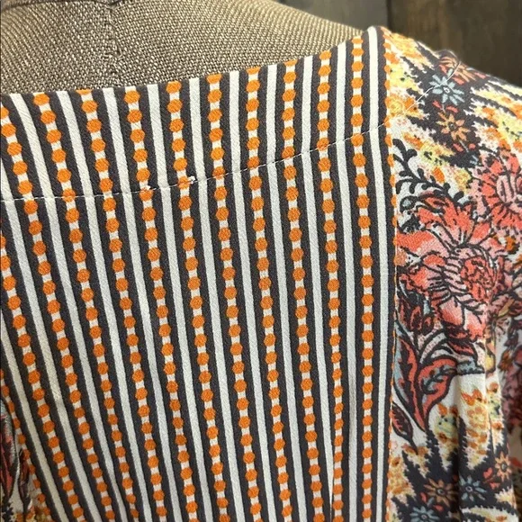 Free People Mix and Match Blouse Tea Combo Crop Boho Festival Top Long Sleeve - Picture 8 of 10